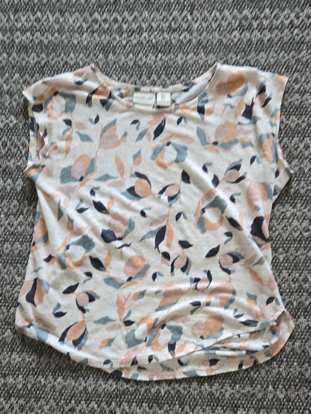 Rachel Zoe Short Sleeve Floral Linen Shirt